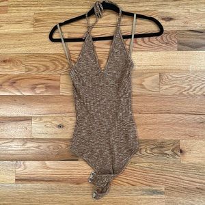 Abercrombie & Fitch Tie Halter Bodysuit